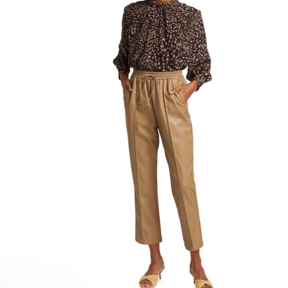 Jonathan Simkhai Tay Vegan Leather Pants NWT